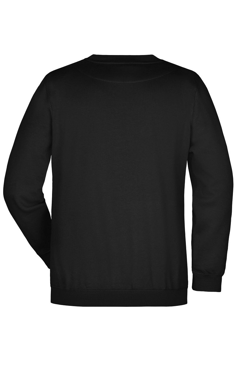 Round-Sweat Heavy "JN040" in Black, Größe 5XL - Daiber