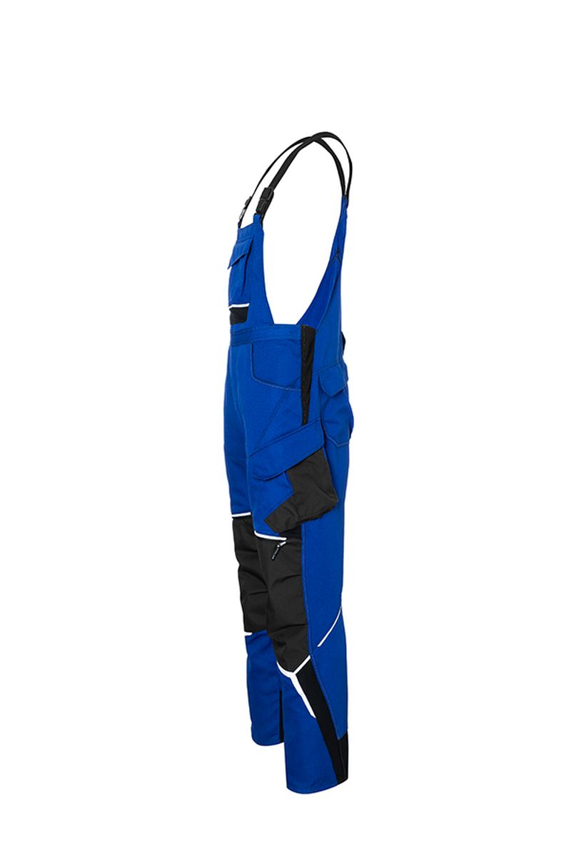 KÜBLER BODYFORCE Latzhose in Schwarz / Anthrazit, Größe 31