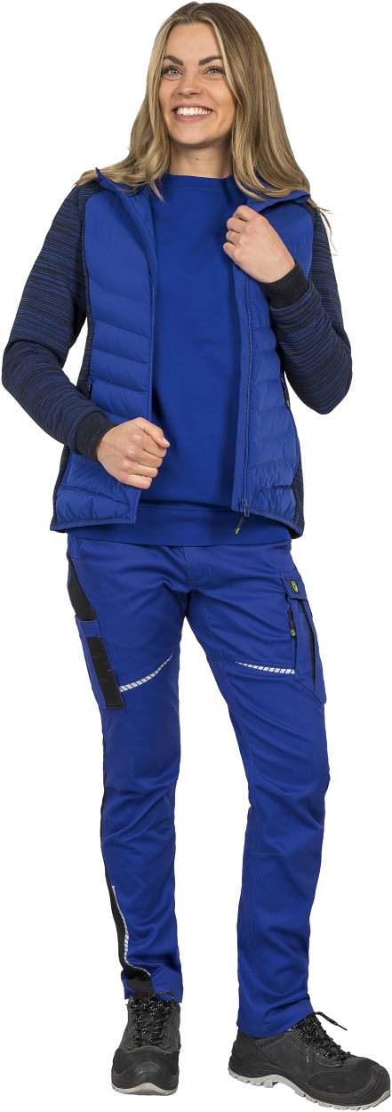 Damen-Hybridjacke CADHYJ00 Casual Line in Kornblau, Gr. 52 von Leibwächter