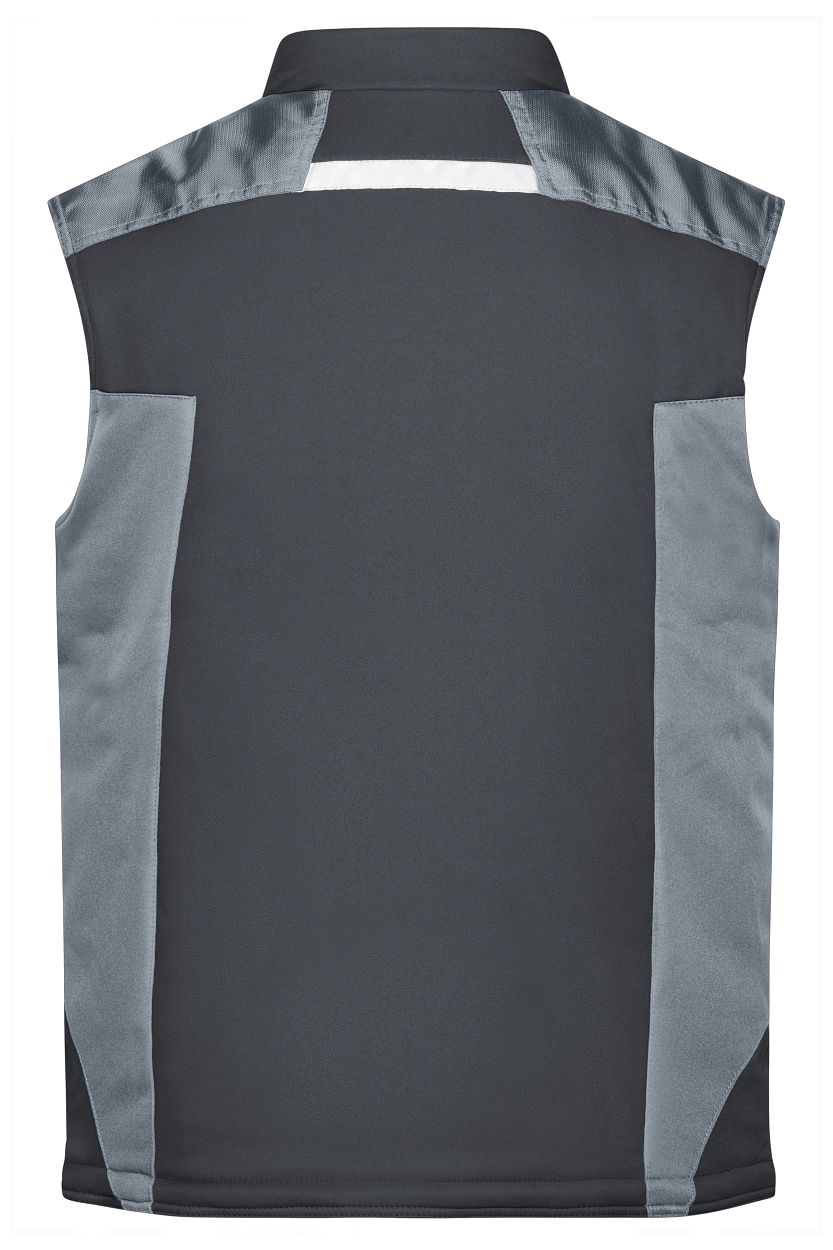 Craftsmen Softshell Vest - STRONG - "JN825" in Black/Carbon, Größe 6XL - Daiber