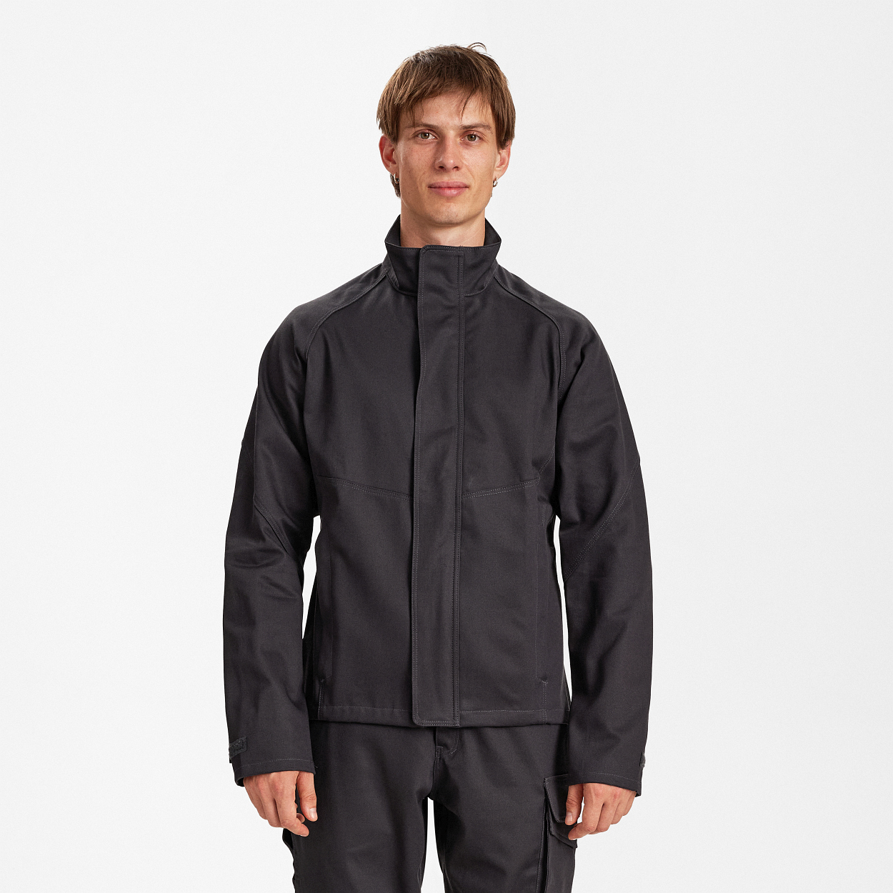 ENGEL WelCot Arbeitsjacke in Anthrazit Grau, Größe XS