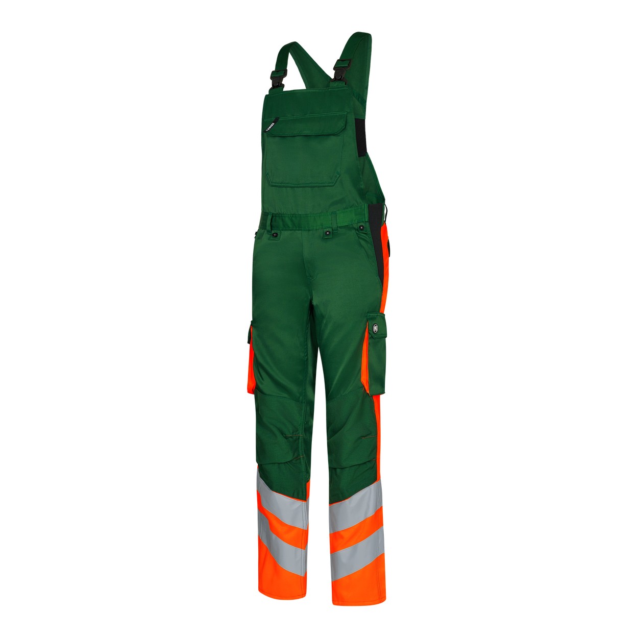 ENGEL Safety Light Latzhose in Grün/Orange, Größe 106