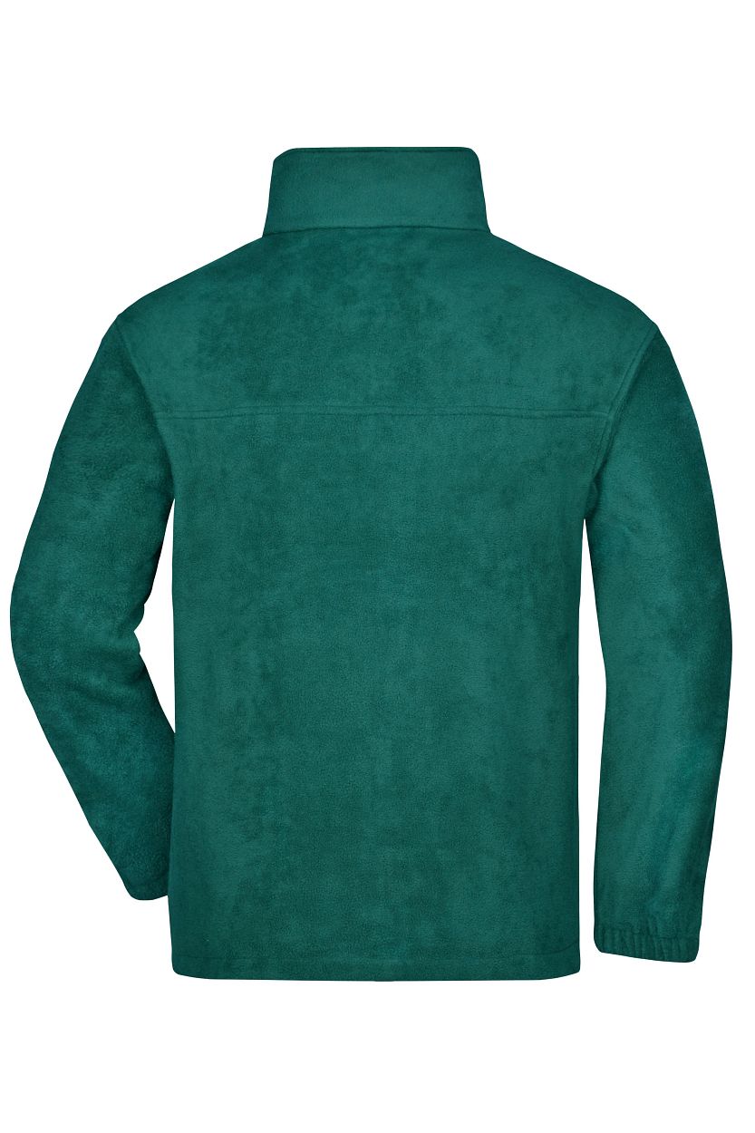 Full-Zip Fleece "JN044" in Dark-Green, Größe 4XL - Daiber