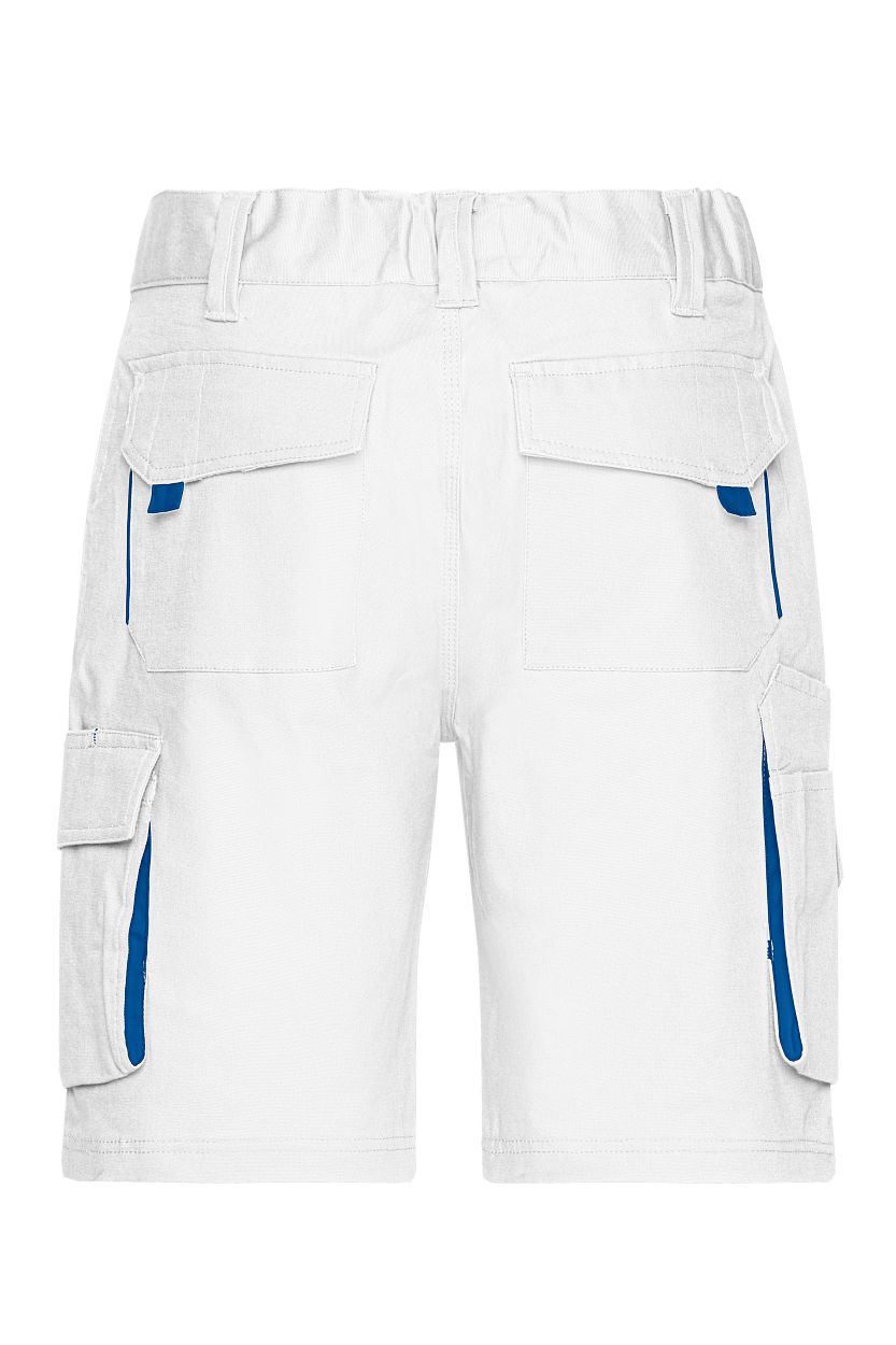 Workwear Bermudas - COLOR - "JN872" in White/Royal, Größe 62 - Daiber