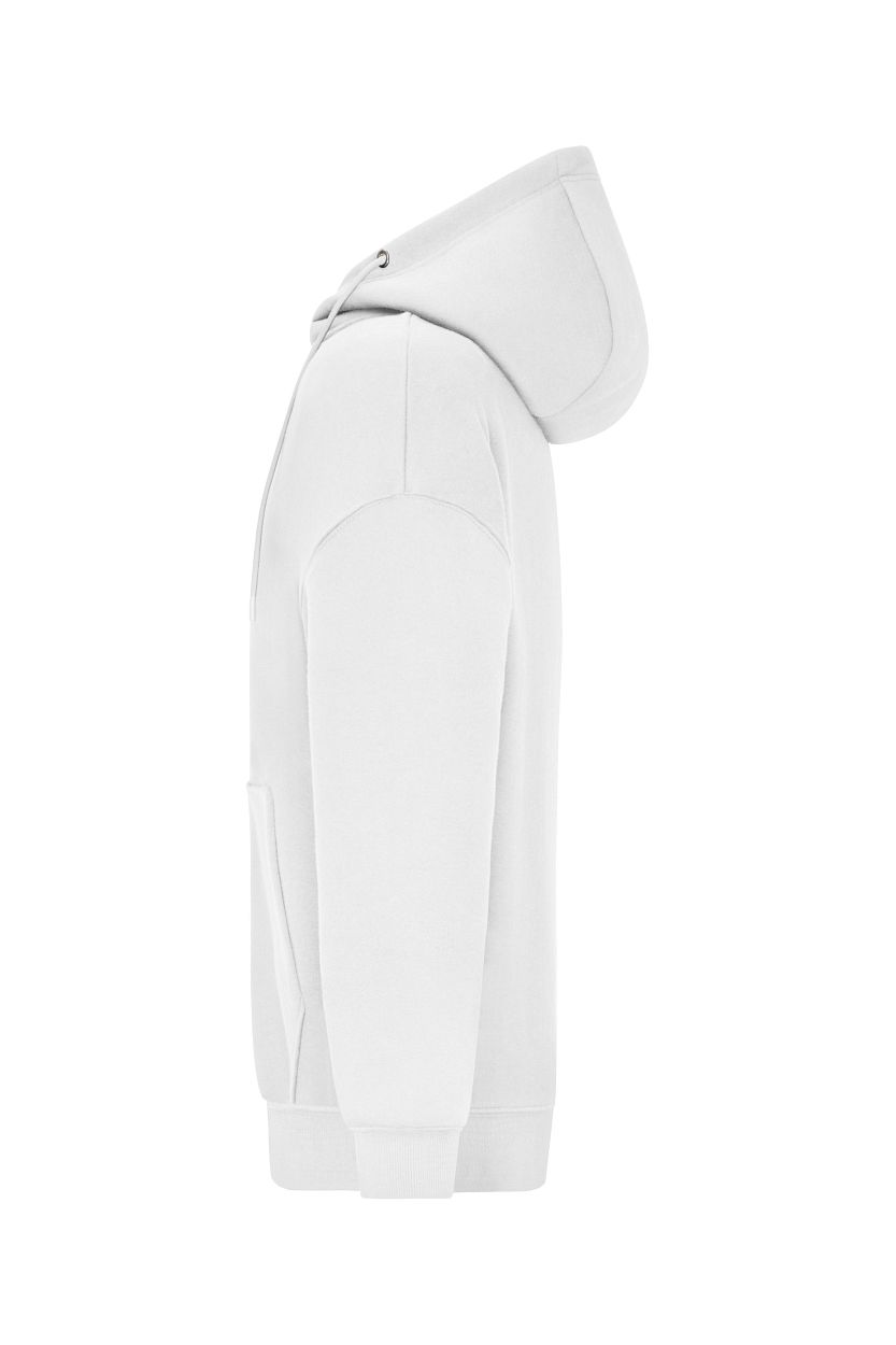 Oversized Hooded Jacket UNISEX OCS Blended & RCS "8043" in White, Größe 3XL - Daiber