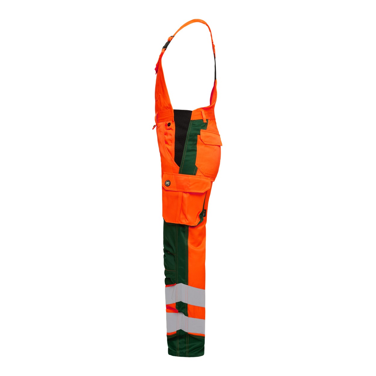 ENGEL Safety Light Damen Latzhose in Orange/Grün, Größe 48