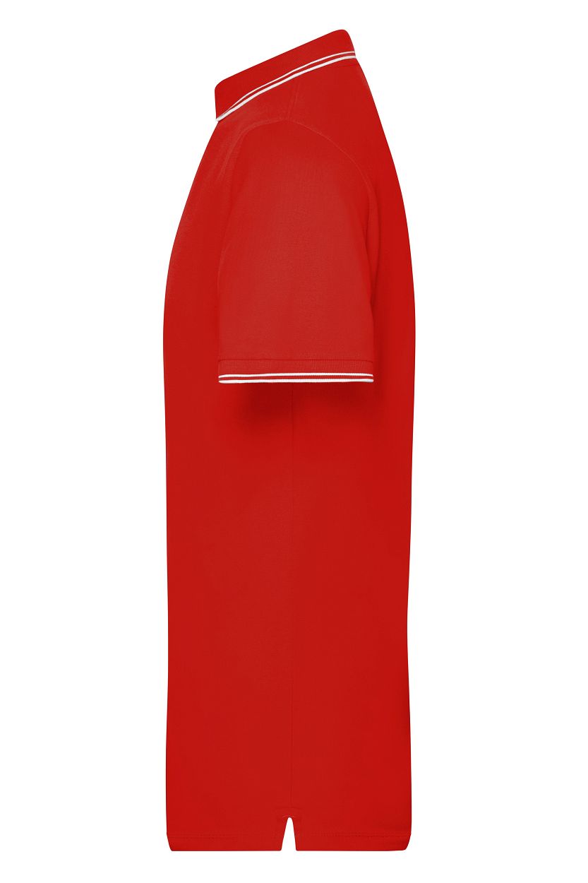 Men's Polo "JN986" in Tomato/White, Größe 3XL - Daiber