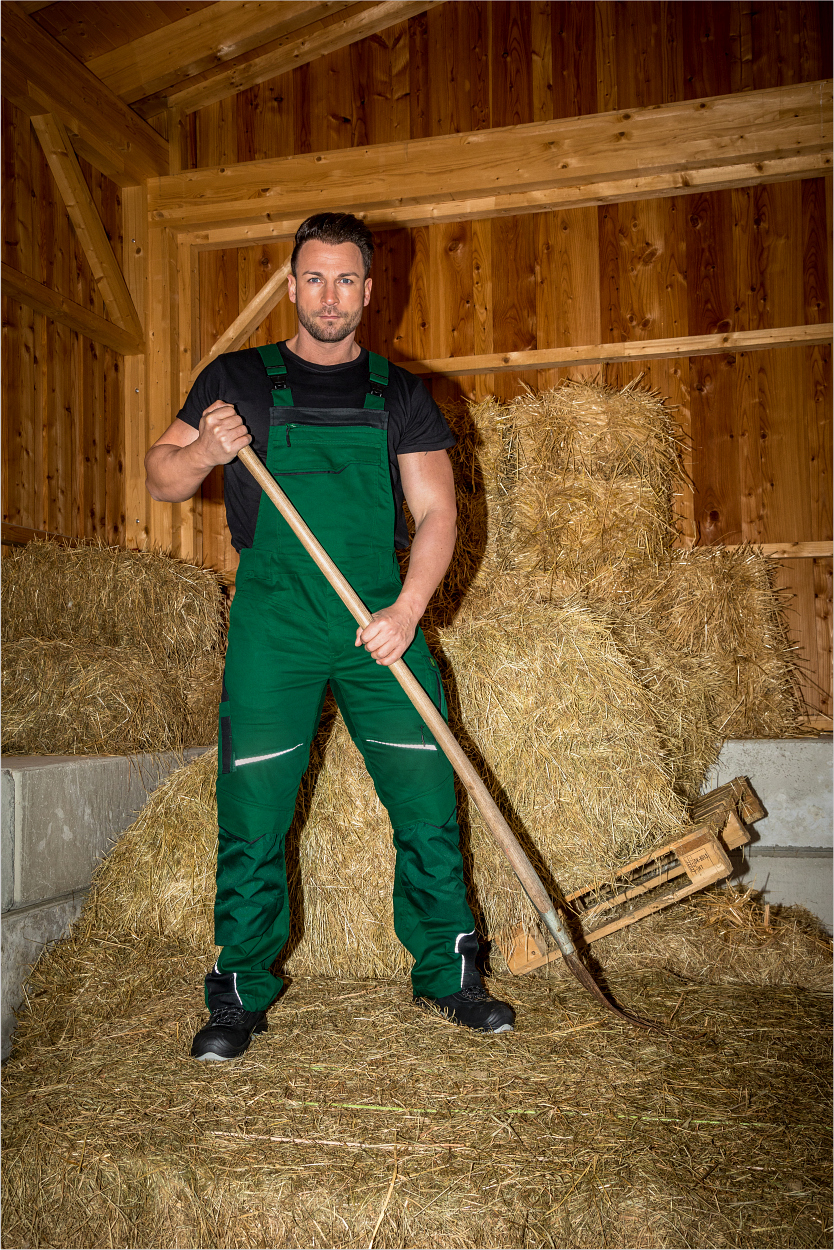 Latzhose Flex Line Grün/Schwarz FLEXL, Gr. 102 von Leibwächter Latzhose Flex Line Grün/Schwarz FLEXL, Gr. 98 von Leibwächter