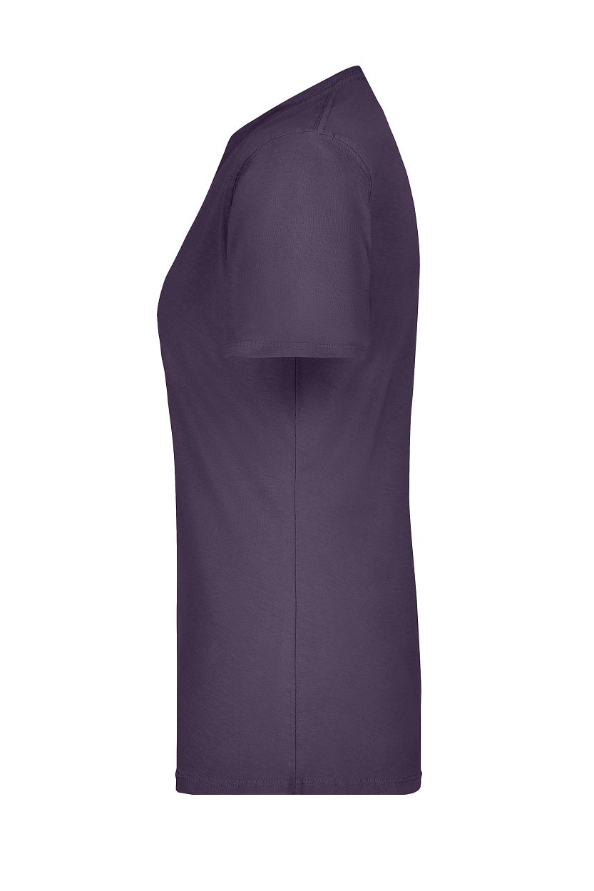 Ladies' Basic-T "JN901" in Aubergine, Größe 3XL - Daiber