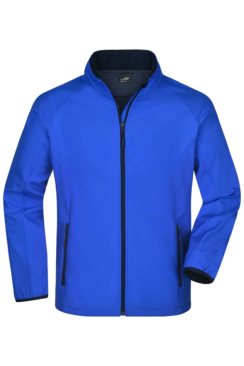 Men's Promo Softshell Jacket "JN1130" in Nautic-Blue/Navy, Größe 3XL - Daiber