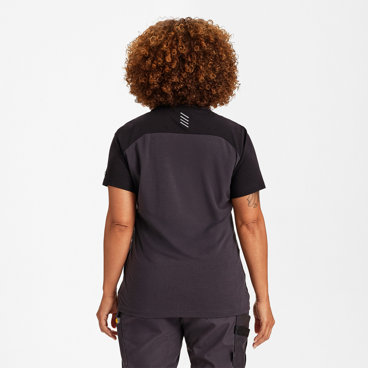 ENGEL Entire Damen T-Shirt in Anthrazitgrau/Schwarz, Größe XS