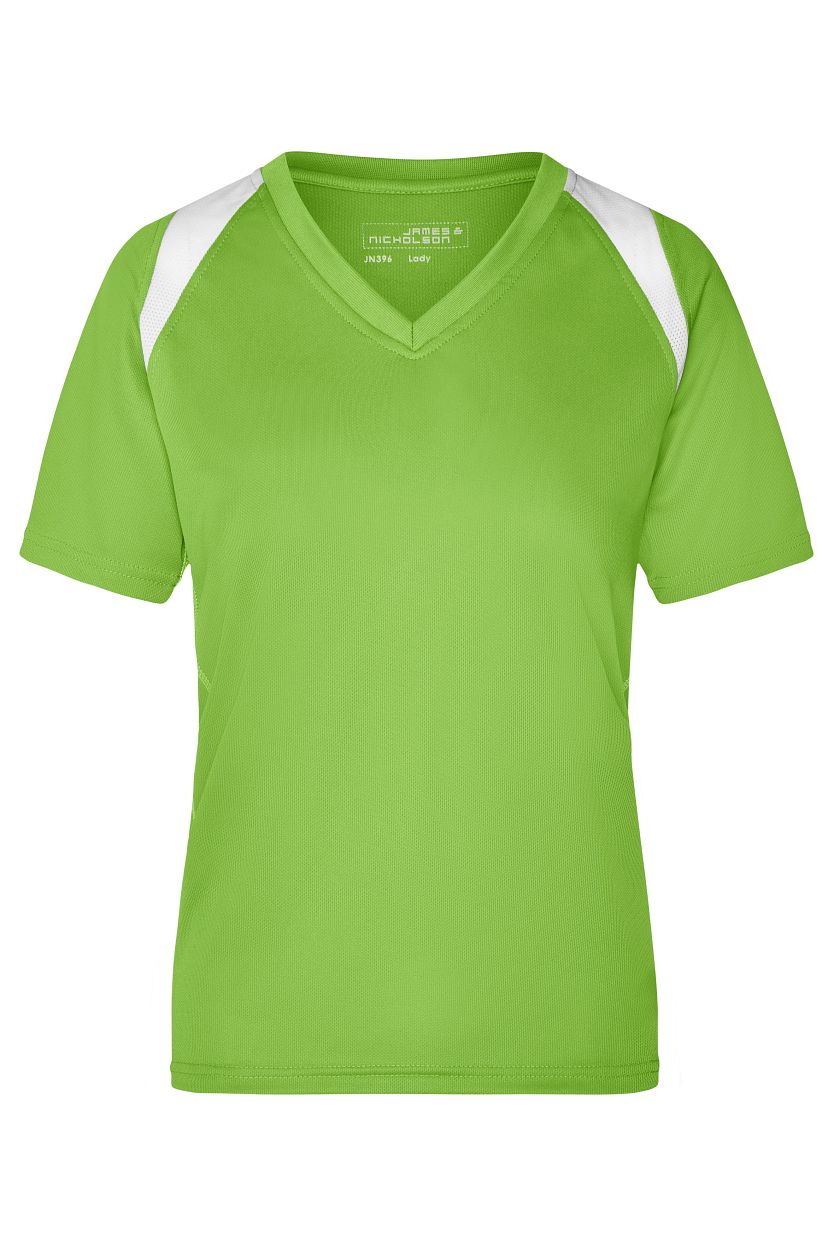 Ladies' Running-T "JN396" in Lime-Green/White, Größe 2XL - Daiber