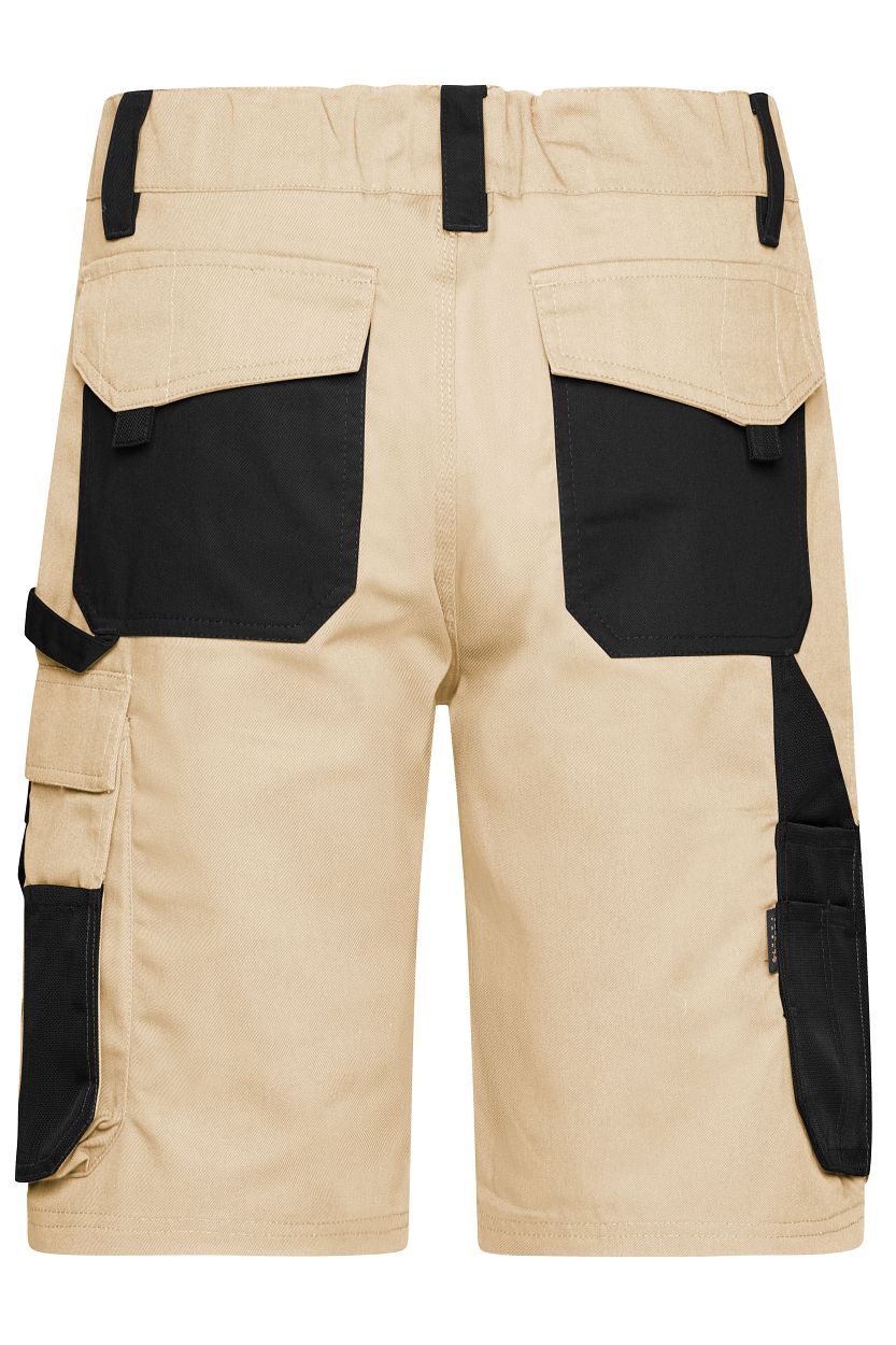 Workwear Bermudas - STRONG - "JN835" in Stone/Black, Größe 62 - Daiber
