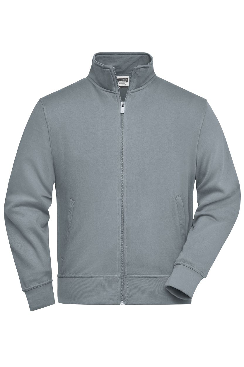 Workwear Sweat Jacket "JN836" in Dark-Grey, Größe 6XL - Daiber