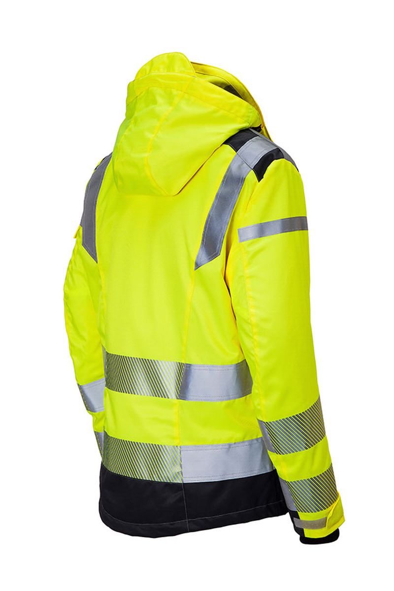 KÜBLER REFLECTIQ Wetterjacke SYMPATEX® PSA 2 KÜBLER REFLECTIQ Wetterjacke SYMPATEX® PSA 2 in Warnrot / Schwarz, Größe 4XL