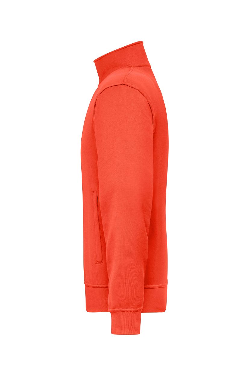 Workwear Sweat Jacket "JN836" in Spicy-Orange, Größe 6XL - Daiber
