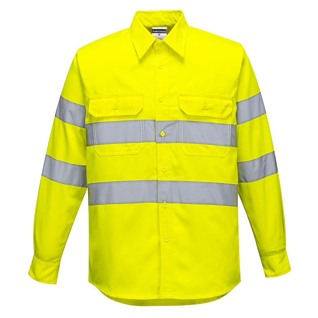 Warnschutz-Hemd E044 in Gelb, Größe 2XL von Portwest