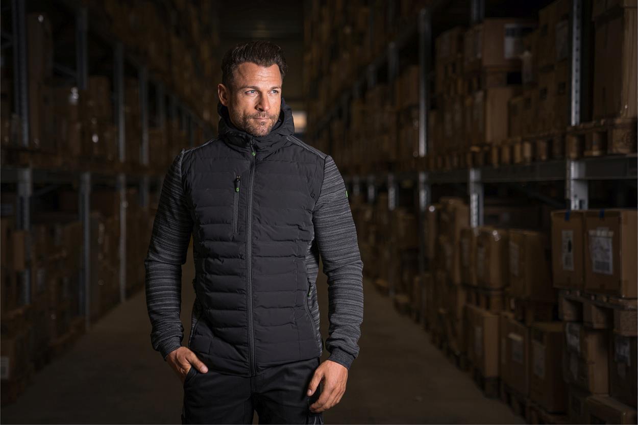 Herren Hybridjacke Casual Line Schwarz CAHYJ, Gr. 2XL von Leibwächter