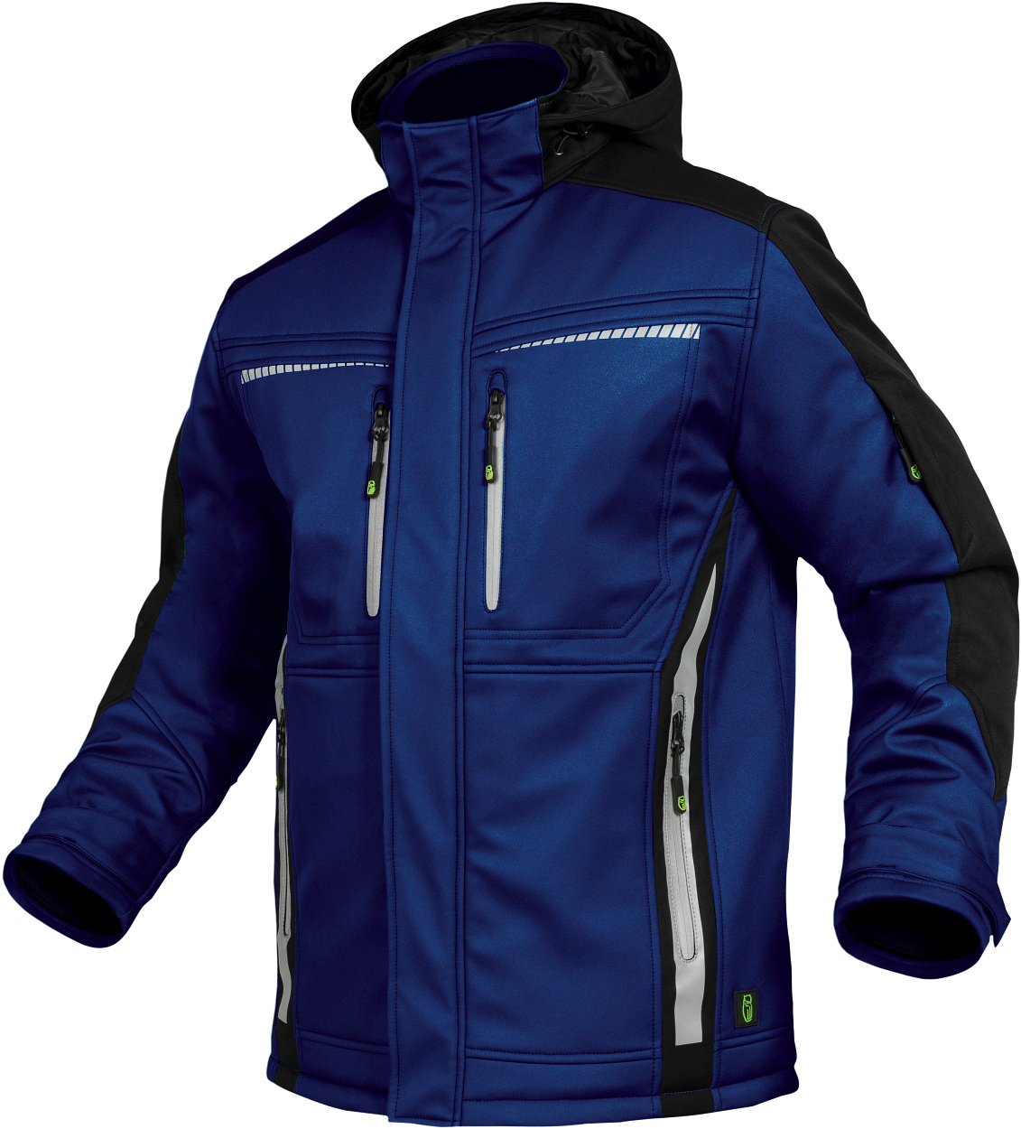 Winter-Softshelljacke Flex Line Kornblau/Schwarz FLEXI, Gr. 2XL von Leibwächter