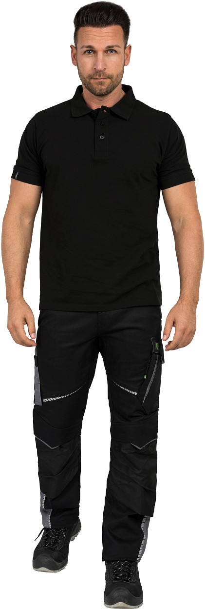 Polo-Shirt Andi LWU05 Classic Line in Schwarz, Gr. 7XL von Leibwächter