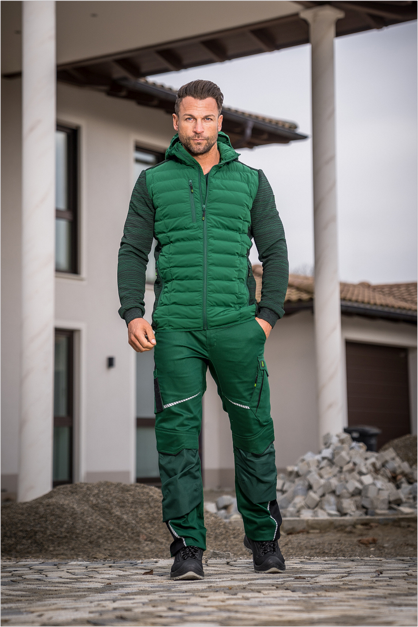 Bundhose Flex Line in Grün-Schwarz, Gr. 98 von Leibwächter