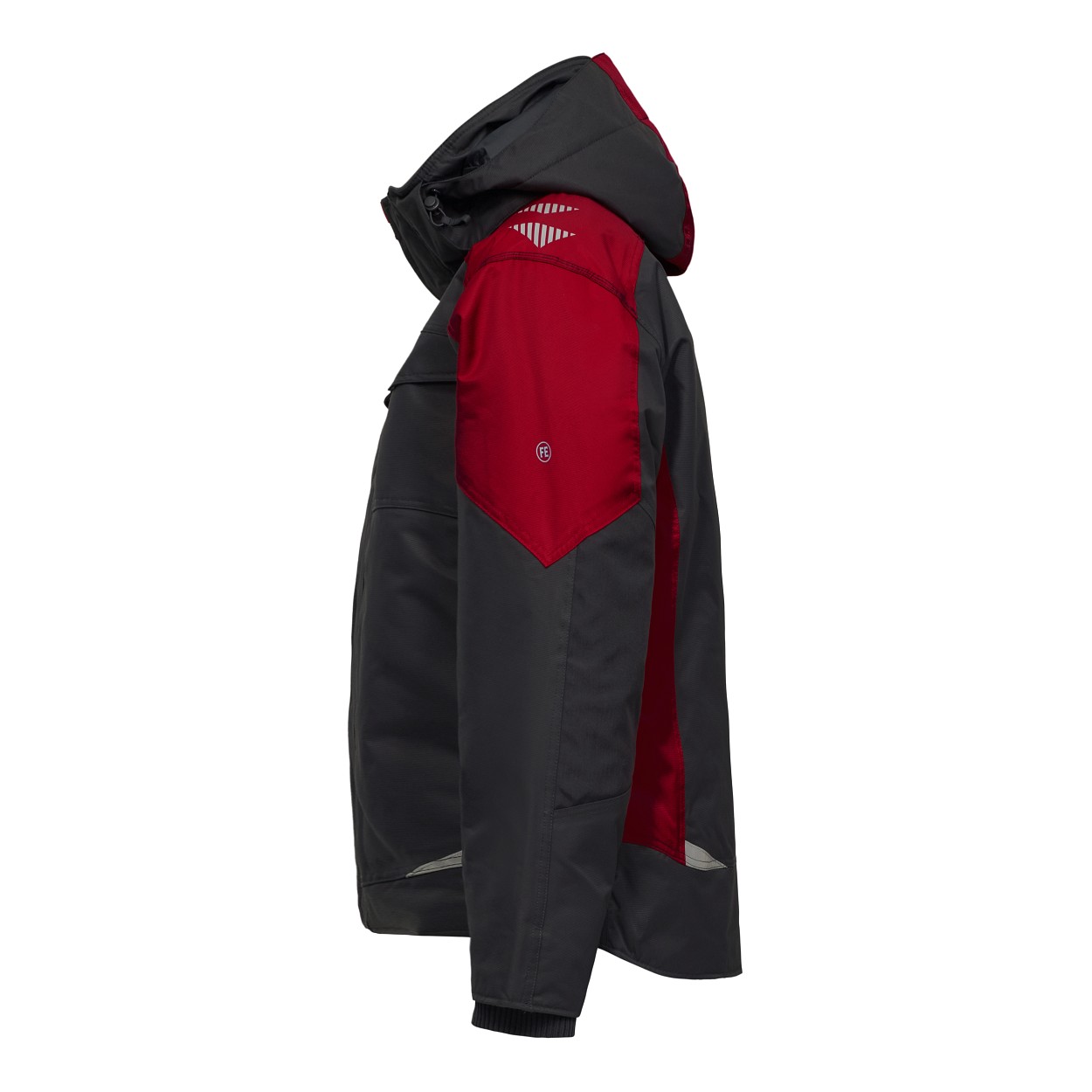 ENGEL Galaxy Winterjacke in Anthrazit Grau/Tomato Red, Größe XS