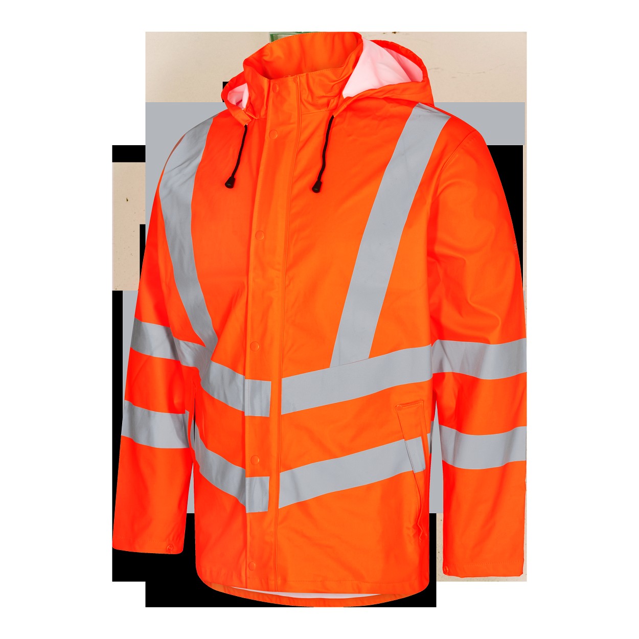 ENGEL Safety Regenjacke in Hi-vis Orange, Größe XS