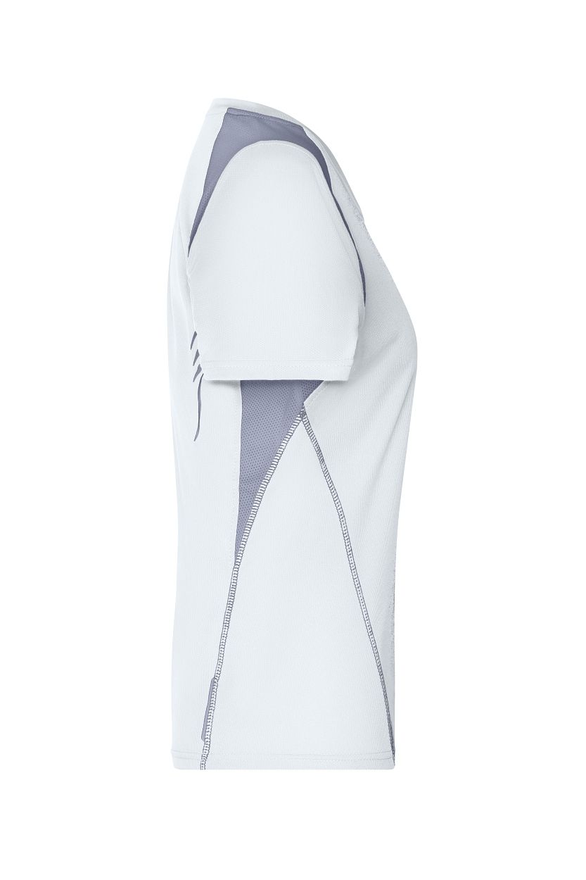 Ladies' Running-T "JN396" in White/Silver, Größe 2XL - Daiber
