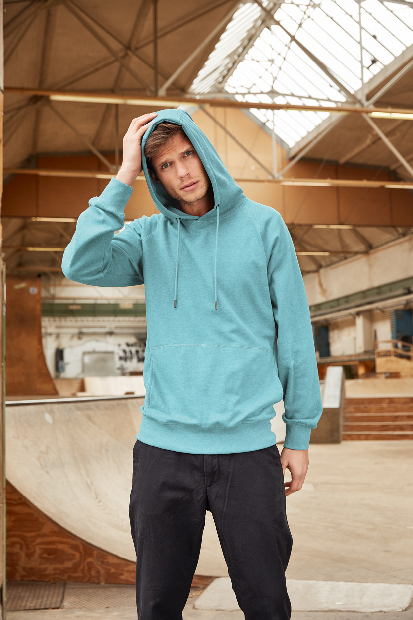 Men's Hoody OCS Blended & RCS "8024" in Wine, Größe 5XL - Daiber