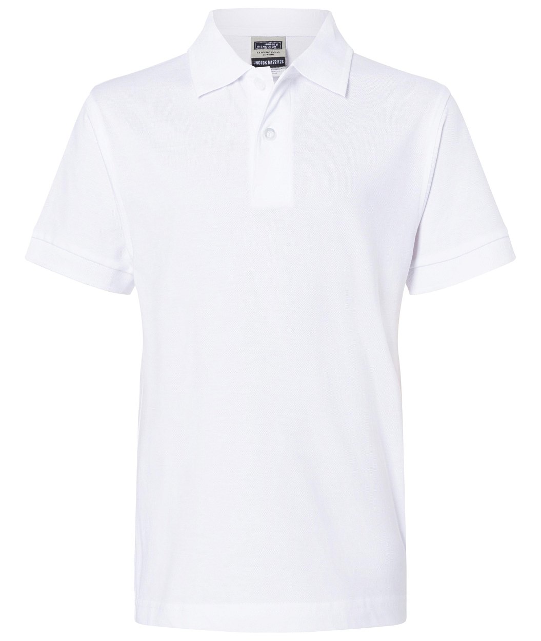 Classic Polo Junior "JN070K" in White, Größe 2XL - Daiber