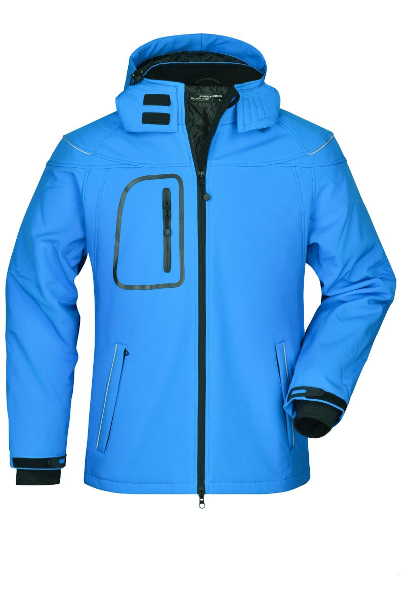 JN1000 Herren Winter Softshell Jacke in Aqua, Größe 3XL von James & Nicholson