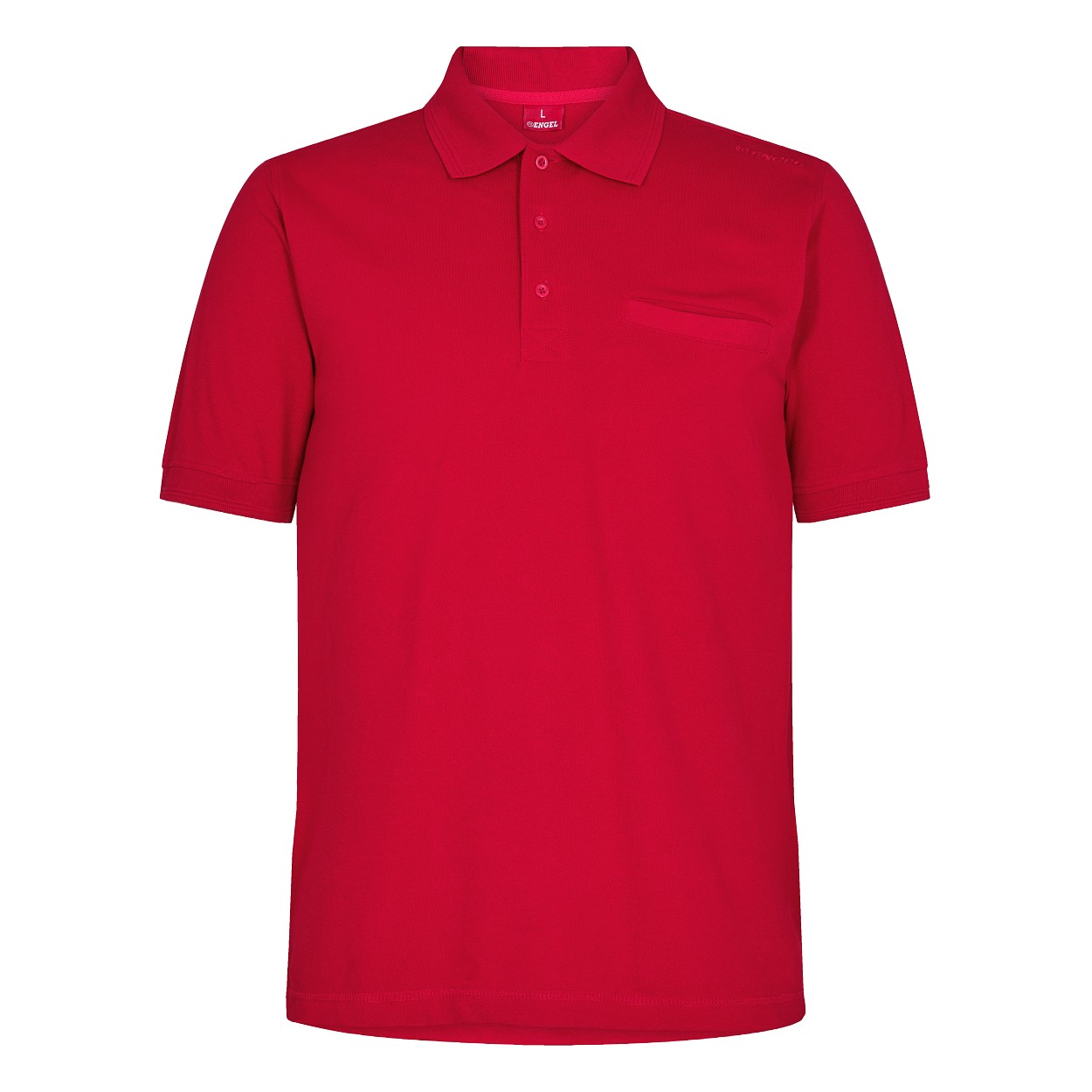 ENGEL Extend Poloshirt mit Brusttasche in Tomato Red, Größe XS