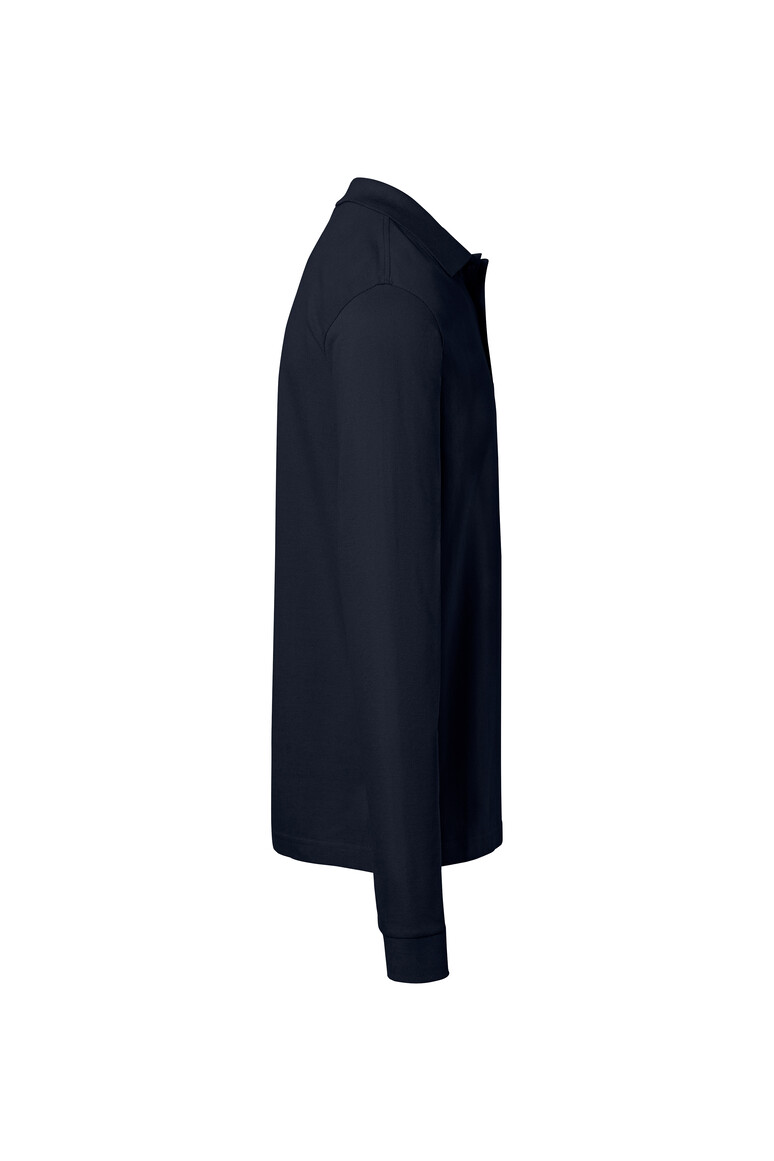 HAKRO 817 Pocket-Longsleeve-Polo MIKRALINAR® ECO in Tinte, Größe 6XL