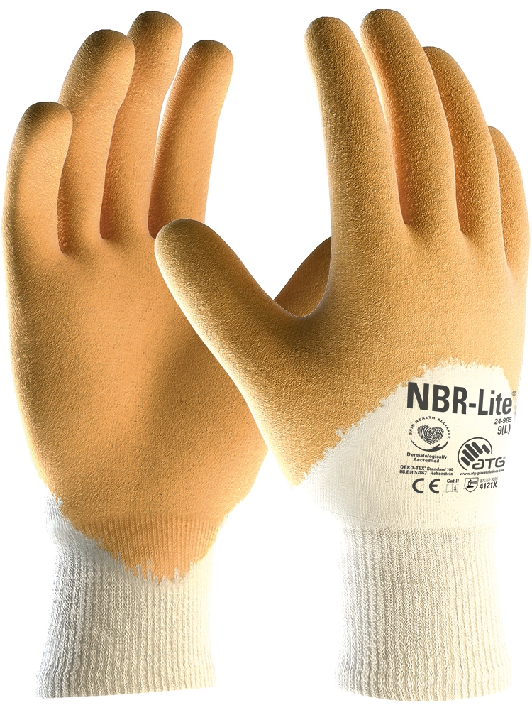 NBR-Lite® Nitril-Handschuhe (24-985) in Gelb, Größe 7