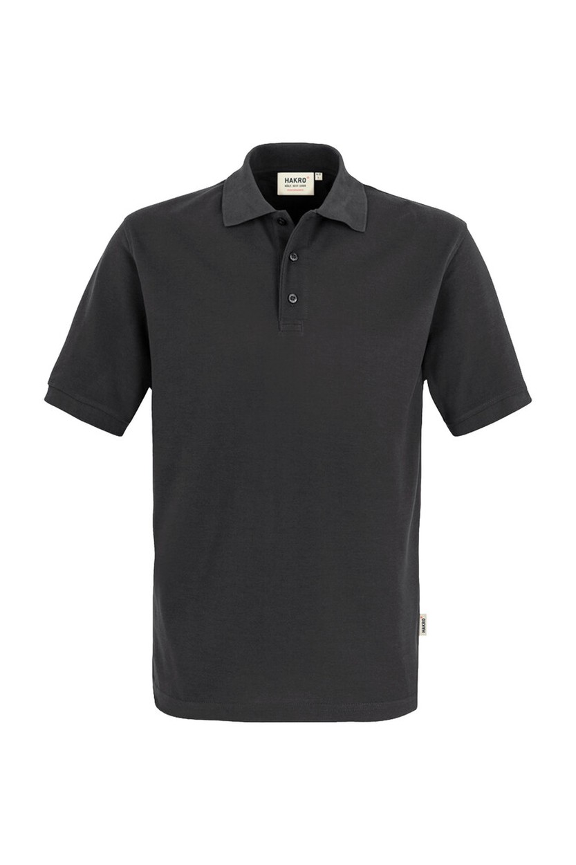 HAKRO 816 Poloshirt MIKRALINAR® in Karbongrau, Größe 6XL