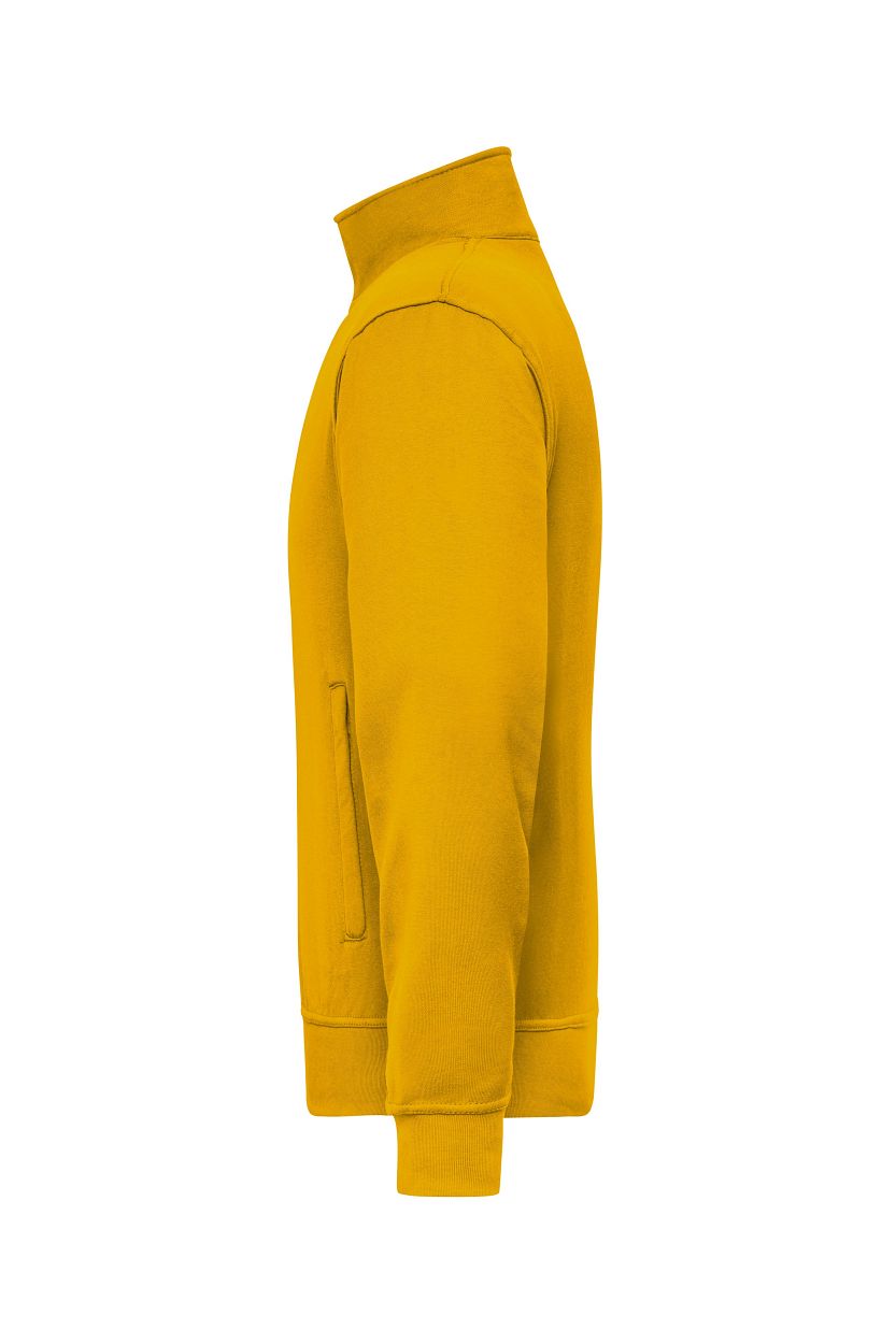 Workwear Sweat Jacket "JN836" in Gold-Yellow, Größe 6XL - Daiber