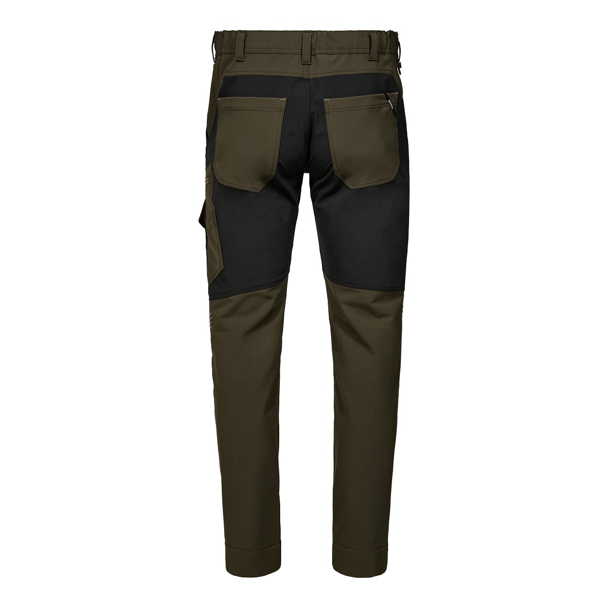 ENGEL Entire Servicehose mit 4-Wege Stretch in Forest Green/Schwarz, Größe 26