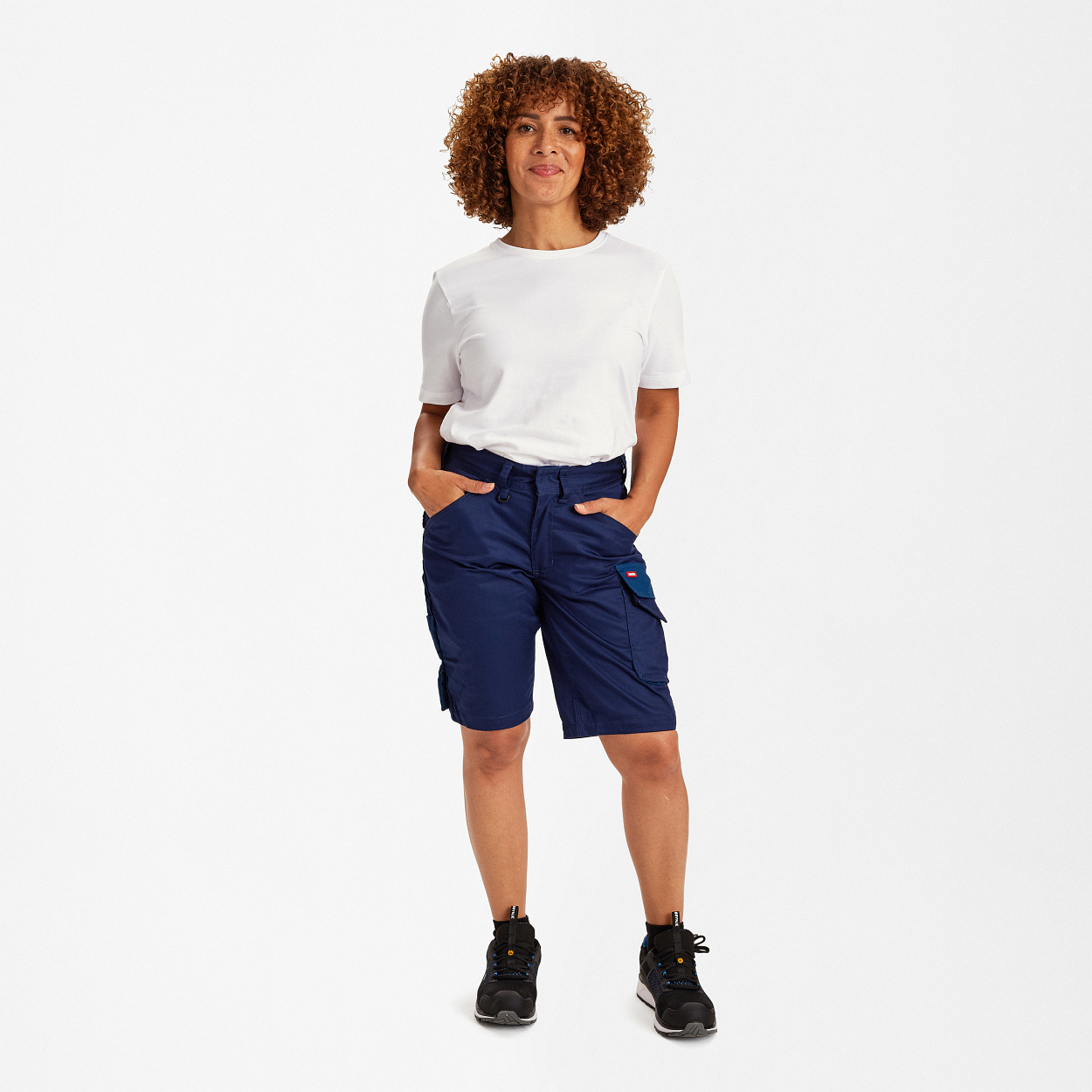 ENGEL Galaxy Damen Shorts mit Stretch in Blue Ink/Dark Petrol, Größe 48