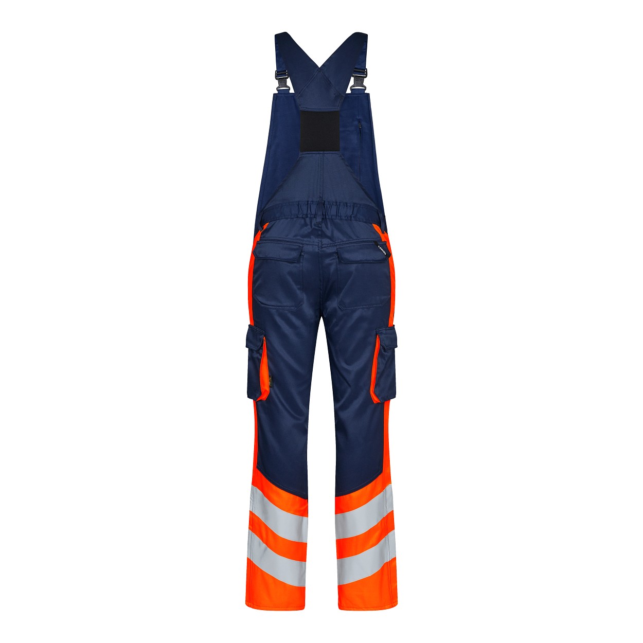 ENGEL Safety Light Latzhose in Blue Ink/Orange, Größe 106