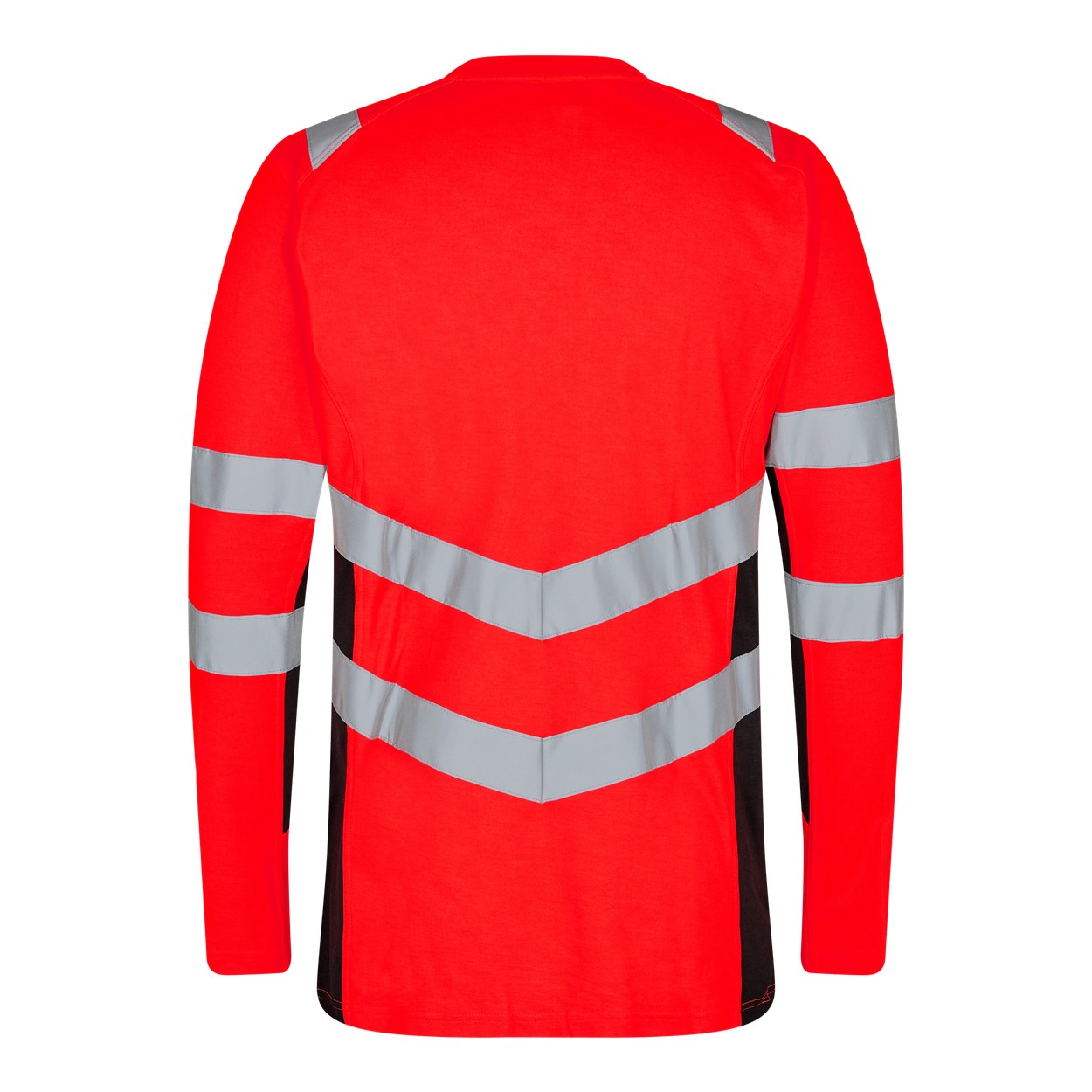 ENGEL Safety Langarm-Shirt in Rot/Schwarz, Größe XS