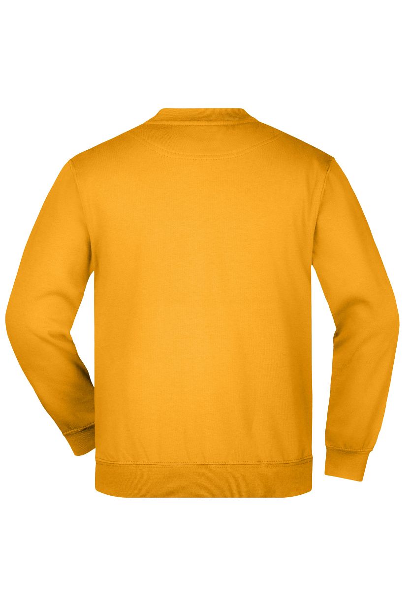 Round-Sweat Heavy Junior "JN040K" in Gold-Yellow, Größe 2XL - Daiber