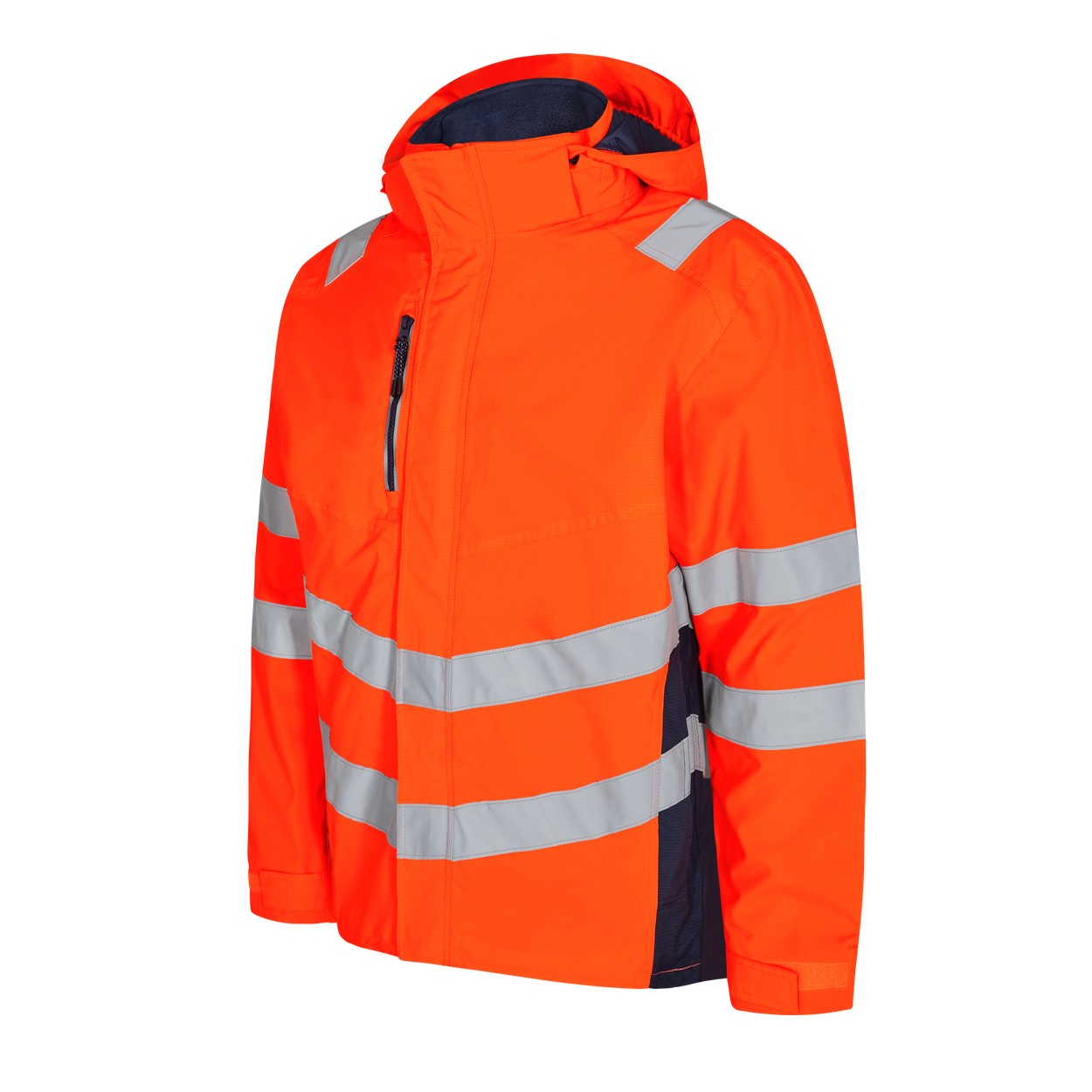 ENGEL Safety Shelljacke in Orange/Blue ink, Größe XS