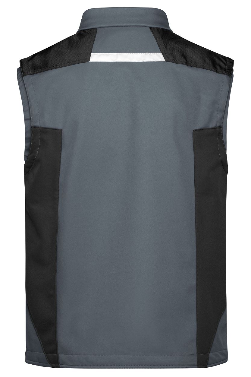Workwear Softshell Vest - STRONG - "JN845" in Carbon/Black, Größe 6XL - Daiber