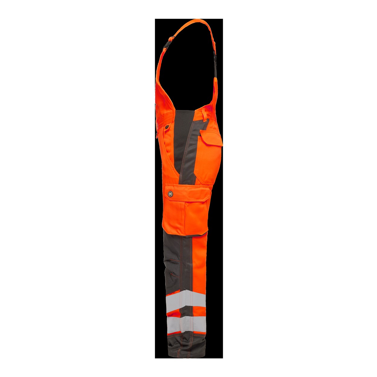 ENGEL Safety Light Damen Latzhose in Orange/Anthrazit Grau, Größe 48