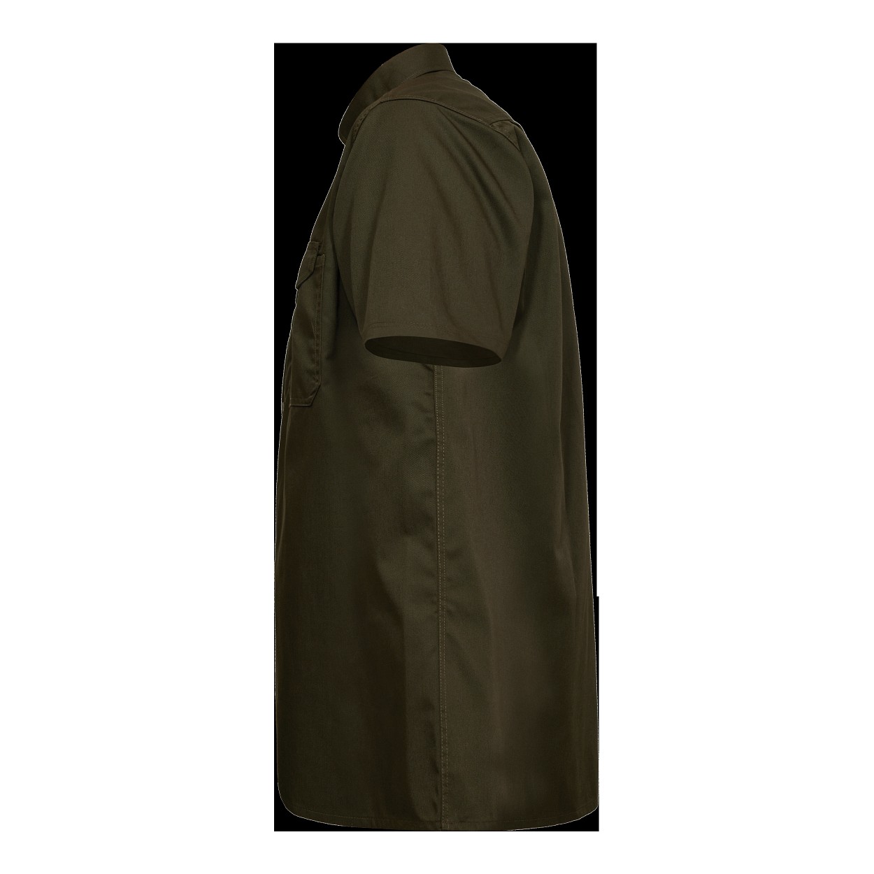 ENGEL Extend kurzärmliges Herrenhemd in Forest Green, Größe 49/50