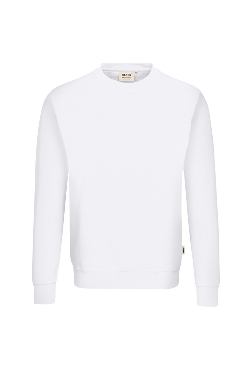 HAKRO 475 Sweatshirt MIKRALINAR® in Weiß, Größe 6XL