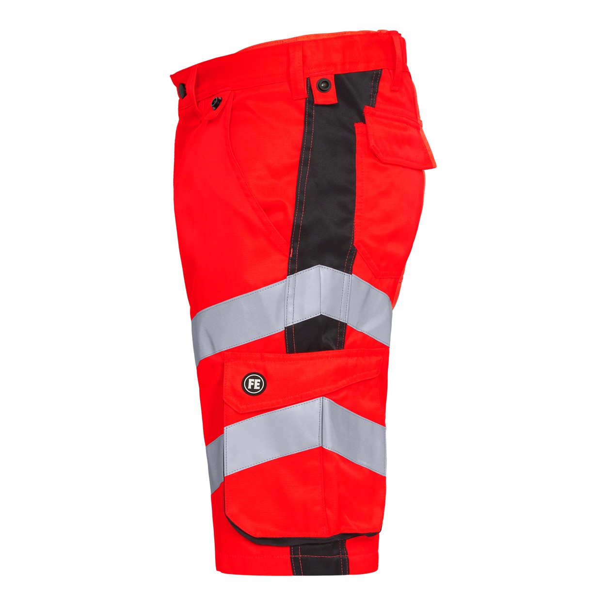 ENGEL Safety Light Arbeitsshorts in Rot/Schwarz, Größe 54