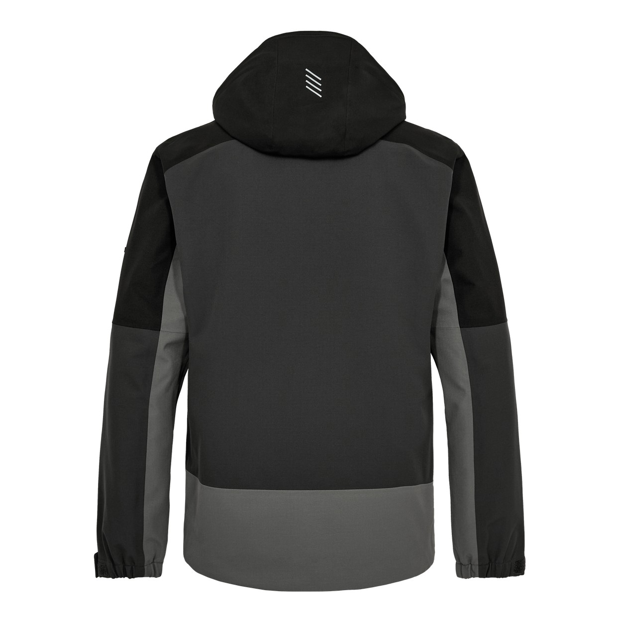 ENGEL Entire Shelljacke in Anthrazitgrau/Schwarz, Größe XS