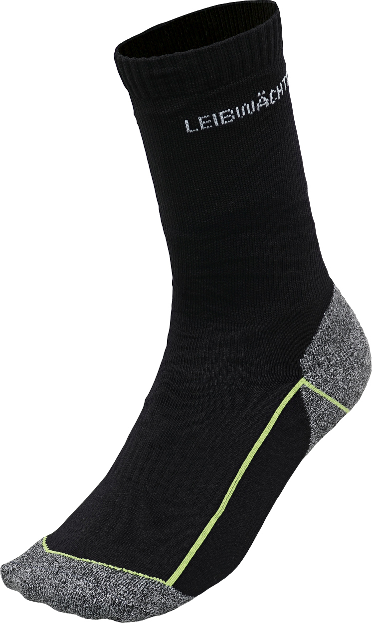 Funktionssocke "hoch" LWFSH, Gr. 45-47 in Schwarz-Grau von Leibwächter