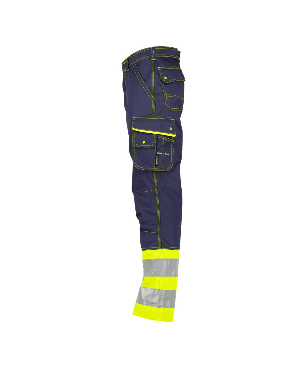 Warnschutzhose "DASSY® Phoenix" in DUNKELBLAU/NEONGELB, Größe 58 - langer Schritt PESCO64